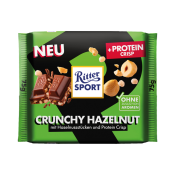 702943 Ritter Sport plus Protein Crisp Crunchy Hazelnut, 75g